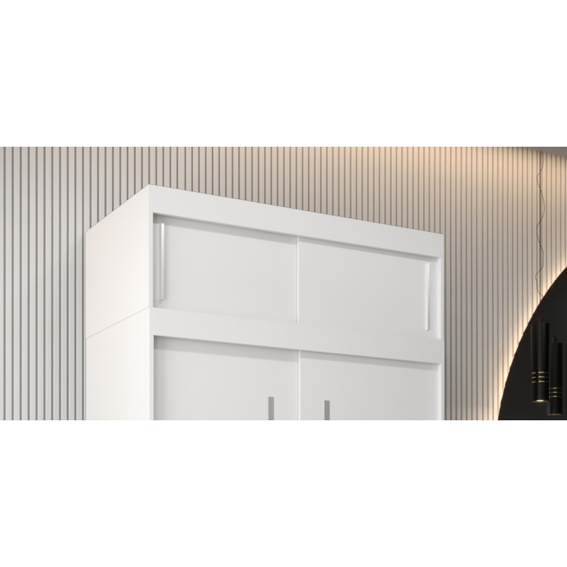 Nástavec k šatní skříni s posuvnými dveřmi UNI 120 v barvě bílé