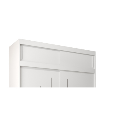 Nástavec k šatní skříni s posuvnými dveřmi UNI 180 v barvě bílé