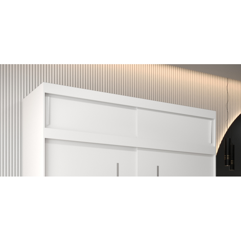 Nástavec k šatní skříni s posuvnými dveřmi UNI 200 v barvě bílé