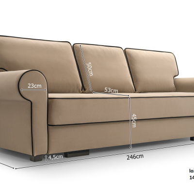 Rozkládací pohovka ALEN - béžová