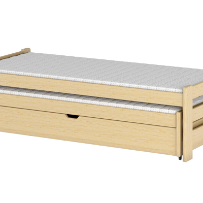 Dětská rozkládací postel EVONA - 80x180, borovice