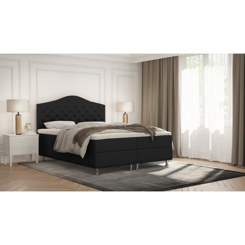 Elegantní postel LADY - 200x200, černá