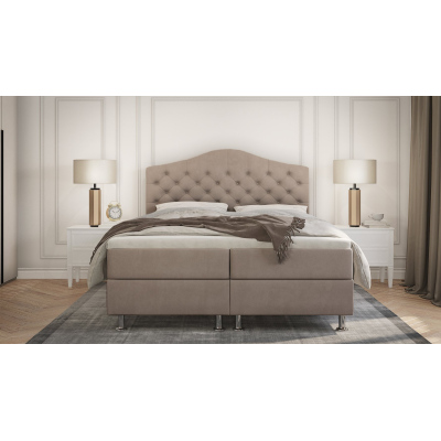 Elegantní postel LADY - 180x200, světle šedá
