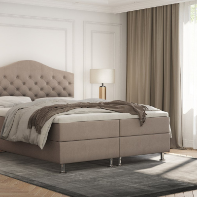 Elegantní postel LADY - 160x200, béžová