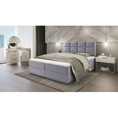 Kontinentální postel GIRA - 140x200, světle šedá