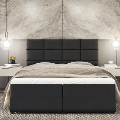 Kontinentální postel GIRA - 160x200, černá