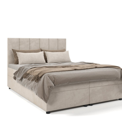 Hotelová postel DELTA 1 - 140x200, světle šedá