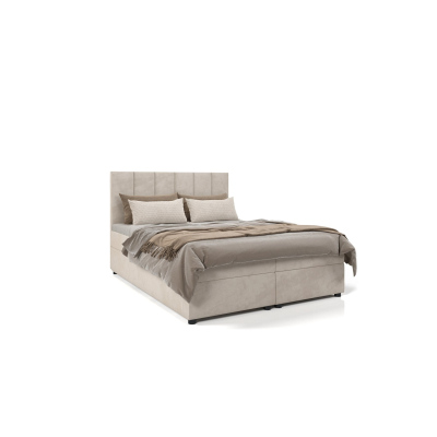 Hotelová postel DELTA 1 - 140x200, světle šedá