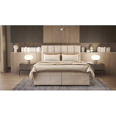 Hotelová postel DELTA 1 - 140x200, světle šedá