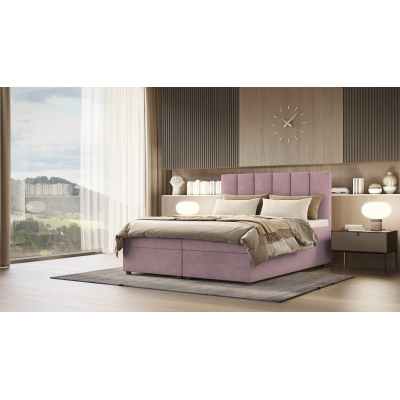 Hotelová postel DELTA - 120x200, růžová