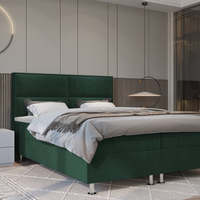 Boxspringová postel FIXIE - 120x200, zelená