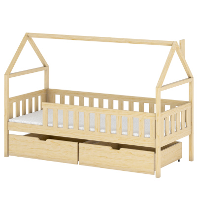 Dětská postel s úložným prostorem MARTINA - 80x160, borovice