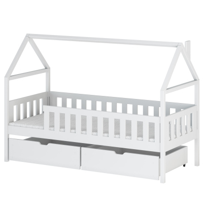 Dětská postel s úložným prostorem MARTINA - 90x190, bílá