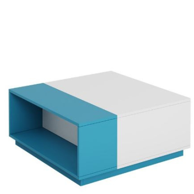 Konferenční stolek do dětského pokoje HARKA - bílý / modrý