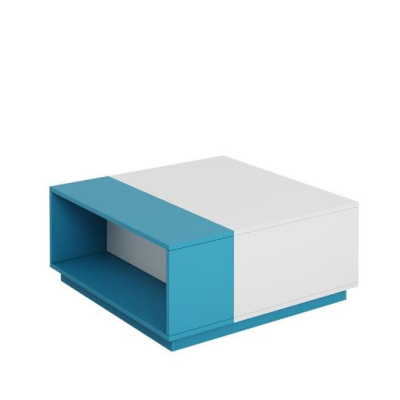 Konferenční stolek do dětského pokoje HARKA - bílý / modrý