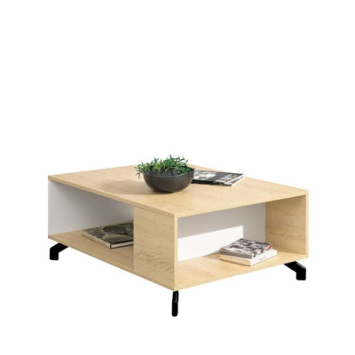 Moderní konferenční stolek HETTA - dub / bílý