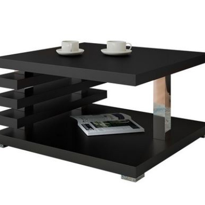 Moderní konferenční stolek STORO - lesklý bílý