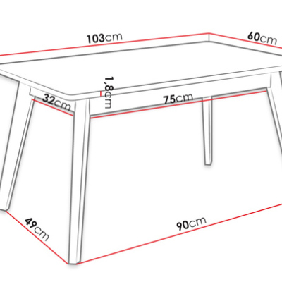 Konferenční stolek NOWEN - přírodní dřevo