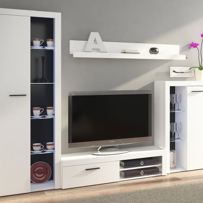 Moderní obývací stěna THISE - bílá