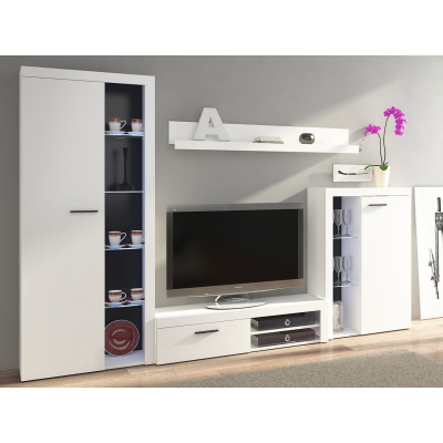 Moderní obývací stěna THISE - bílá