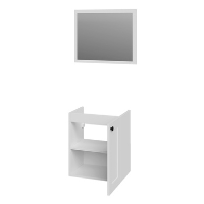 Koupelnový nábytek s umyvadlem SYKE 4 - šedý + sifon a baterie Economico ZDARMA