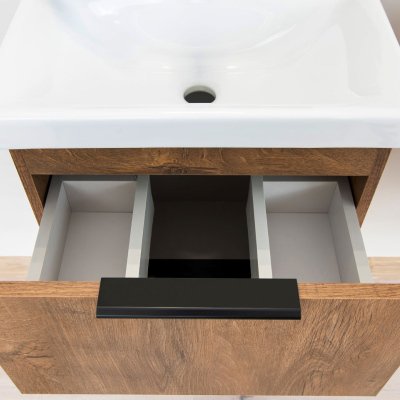 Koupelnový nábytek s umyvadlem VECHTA 2 - dub lefkas