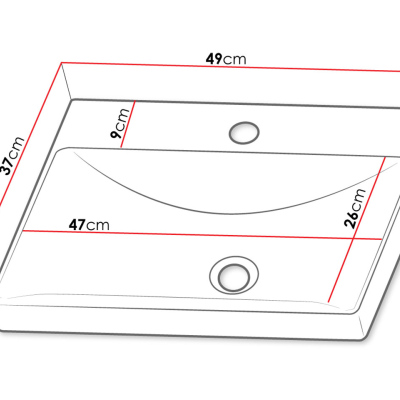 Koupelnová sestava ACHIM 4 - bílá / lesklá bílá + sifon a baterie Platino ZDARMA