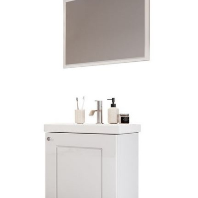 Koupelnový nábytek s umyvadlem ACHIM 4 - bílý / lesklý bílý