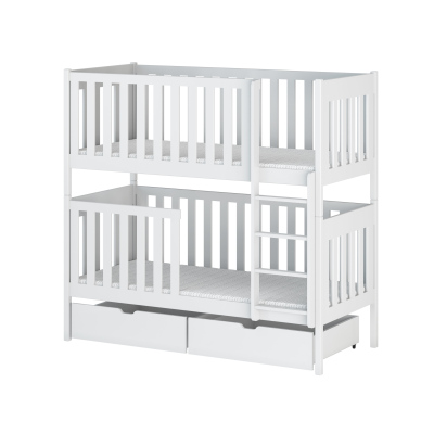 Dětská postel se šuplíky KARIN - 80x160, bílá