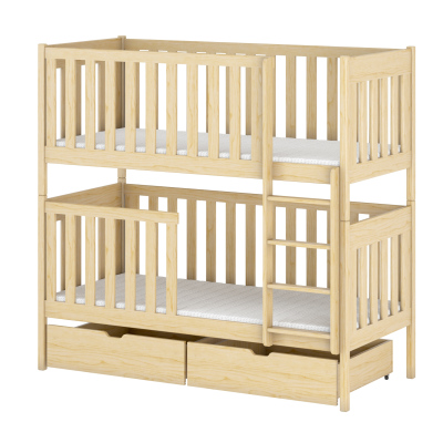 Dětská postel se šuplíky KARIN - 80x160, borovice