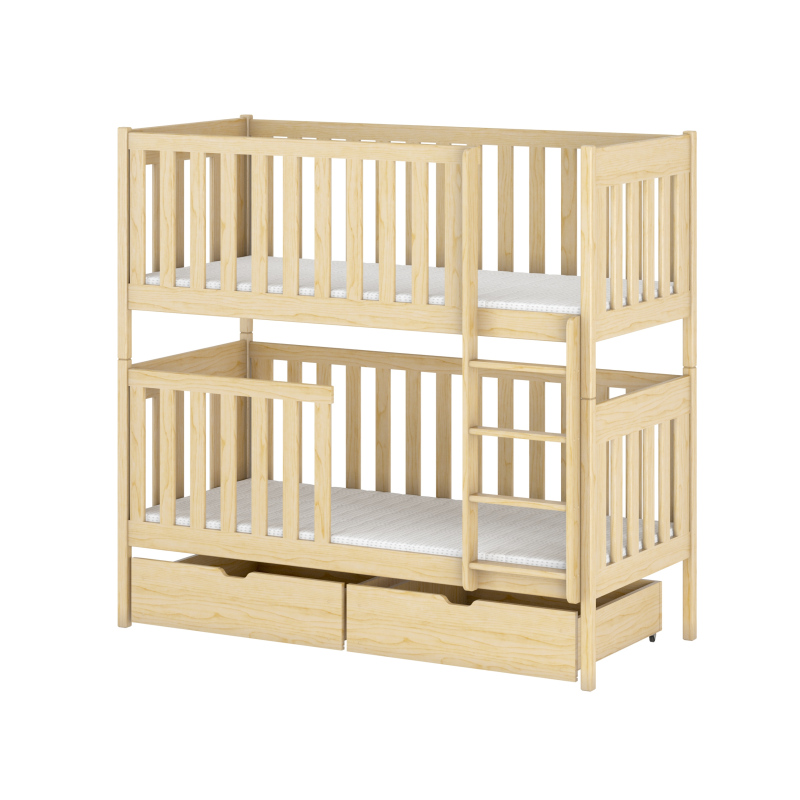 Dětská postel se šuplíky KARIN - 80x160, borovice