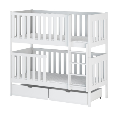 Dětská postel se šuplíky KARIN - 80x180, bílá