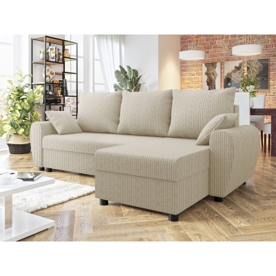 Rohová sedačka na každodenní spaní KRAMFORS - béžová