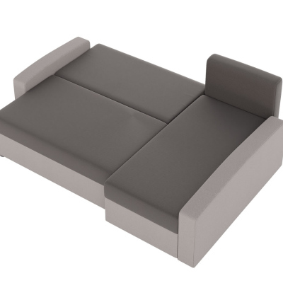 Rohová sedačka na každodenní spaní STORM - černá / modrá