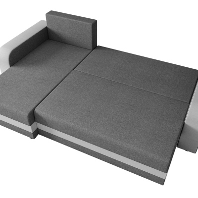 Rohová sedačka na každodenní spaní HORING - šedá / béžová