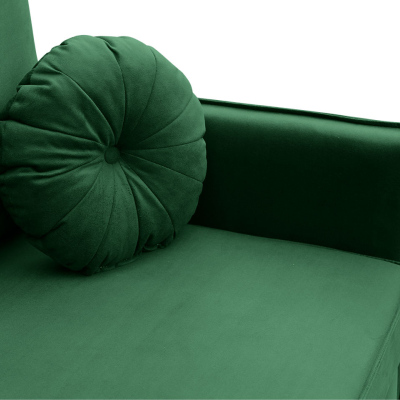 Moderní dvoumístná pohovka na každodenní spaní SINETO - zelená