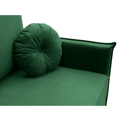Moderní dvoumístná pohovka na každodenní spaní SINETO - zelená