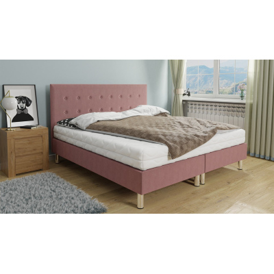 Kontinentální manželská postel 180x200 NECHLIN 1 - růžová