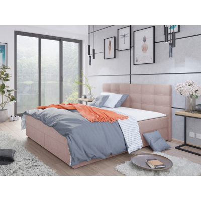 Hotelová postel s úložným prostorem 180x200 BALJA 2 - růžová + topper ZDARMA