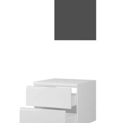 Koupelnový nábytek HUDE 2 - bílý + sifon ZDARMA