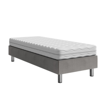 Čalouněná jednolůžková postel 120x200 NECHLIN 2 - šedá