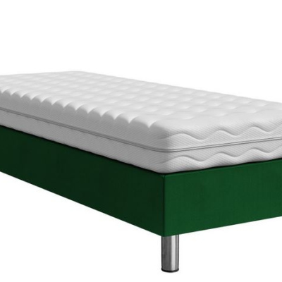 Čalouněná jednolůžková postel 120x200 NECHLIN 2 - zelená