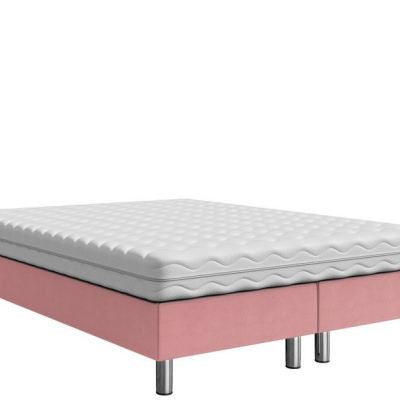 Čalouněná manželská postel 140x200 NECHLIN 2 - růžová