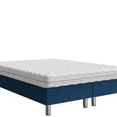 Čalouněná manželská postel 140x200 NECHLIN 2 - modrá