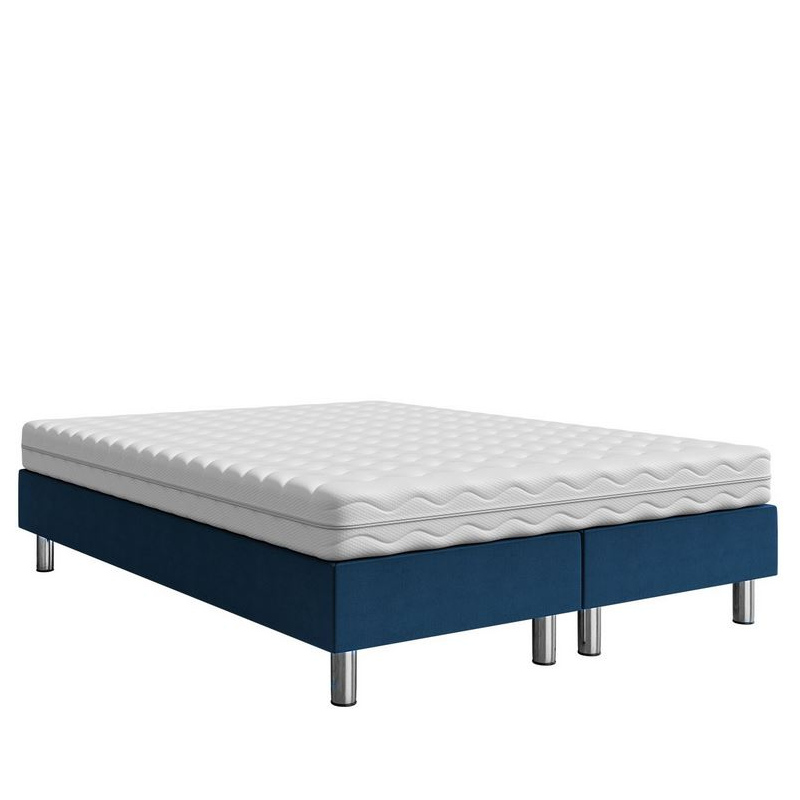 Čalouněná manželská postel 140x200 NECHLIN 2 - modrá