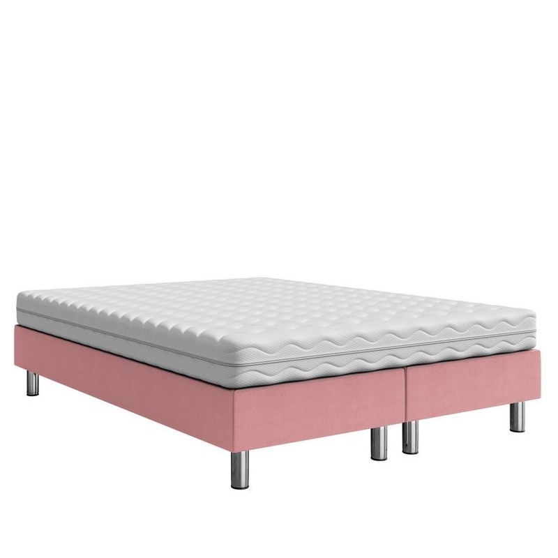 Čalouněná manželská postel 160x200 NECHLIN 2 - růžová