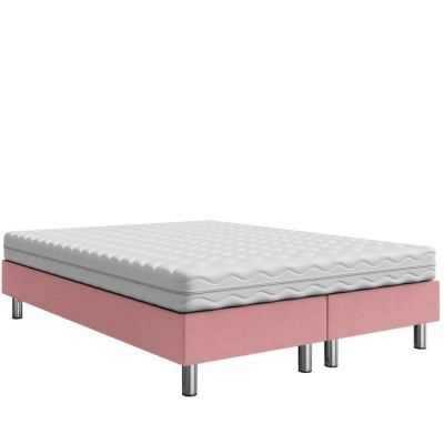 Čalouněná manželská postel 160x200 NECHLIN 2 - růžová