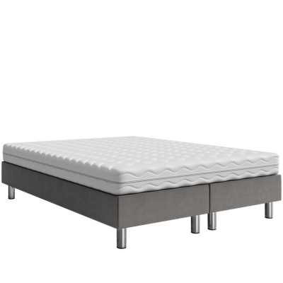 Čalouněná manželská postel 160x200 NECHLIN 2 - šedá