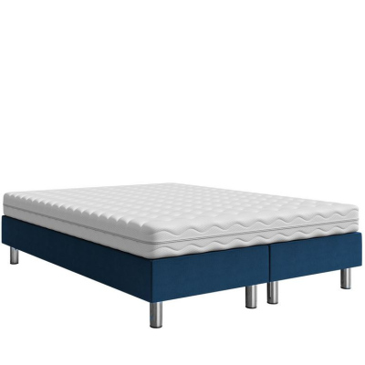 Čalouněná manželská postel 160x200 NECHLIN 2 - modrá