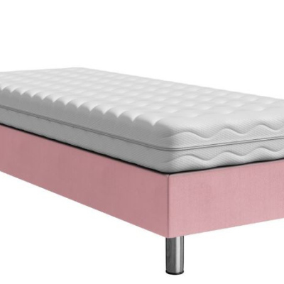 Čalouněná jednolůžková postel 80x200 NECHLIN 2 - růžová